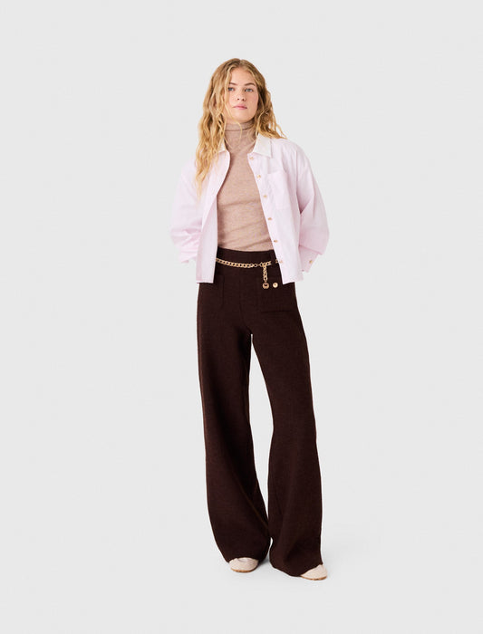 Tweed Trousers Dark Brown