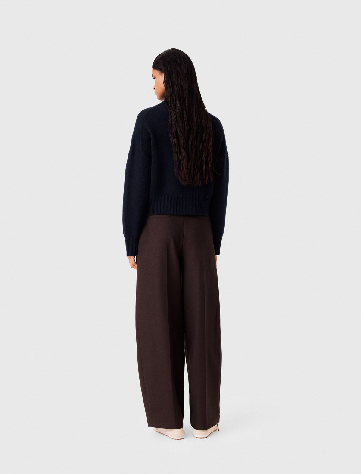 Balloon Suit Trousers Brown