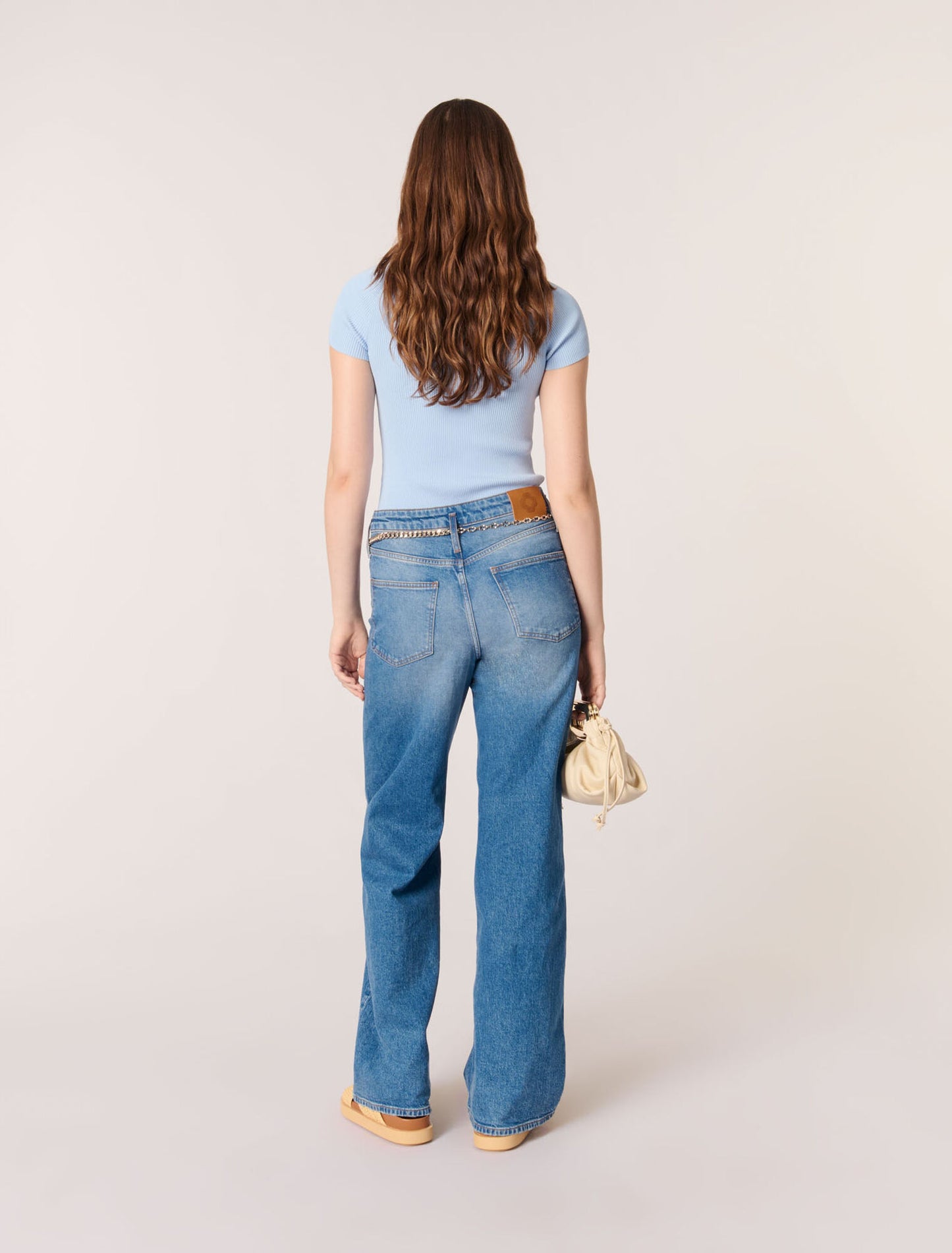 Blue Sky Fine ribbed t-shirt