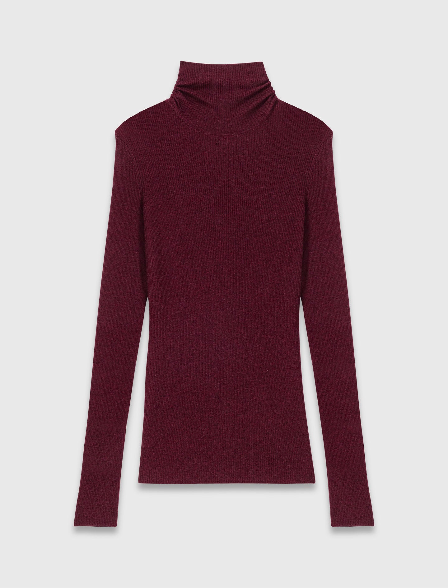 Second-skin roll-neck jumper