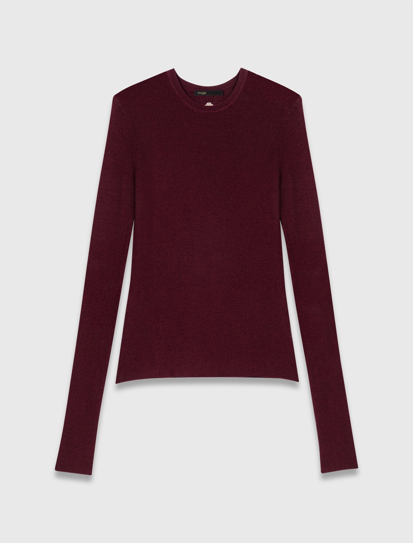 Second-skin round neck jumper