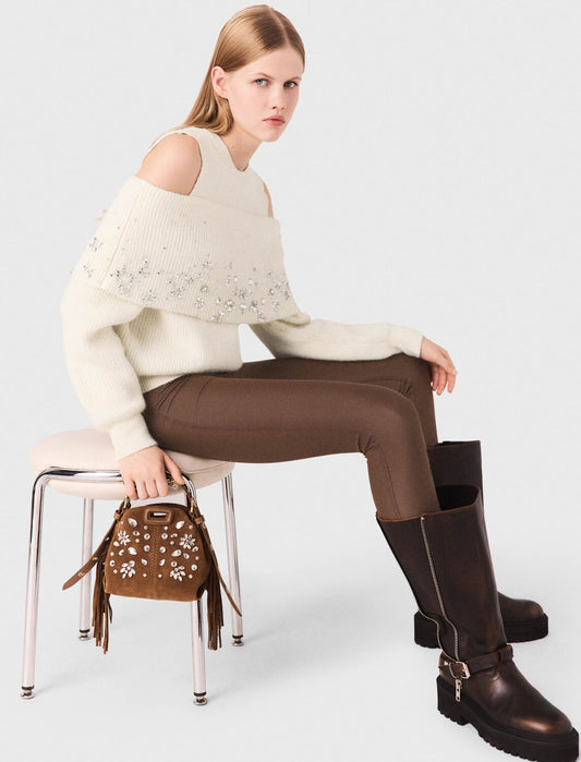 Jersey leggings Dark Brown