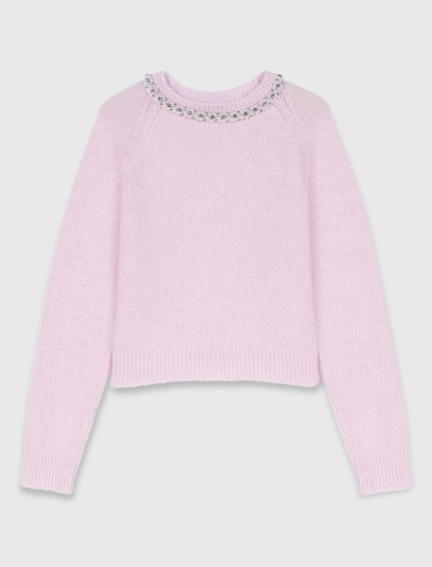 Removable Jewel Collar Jumper PINK