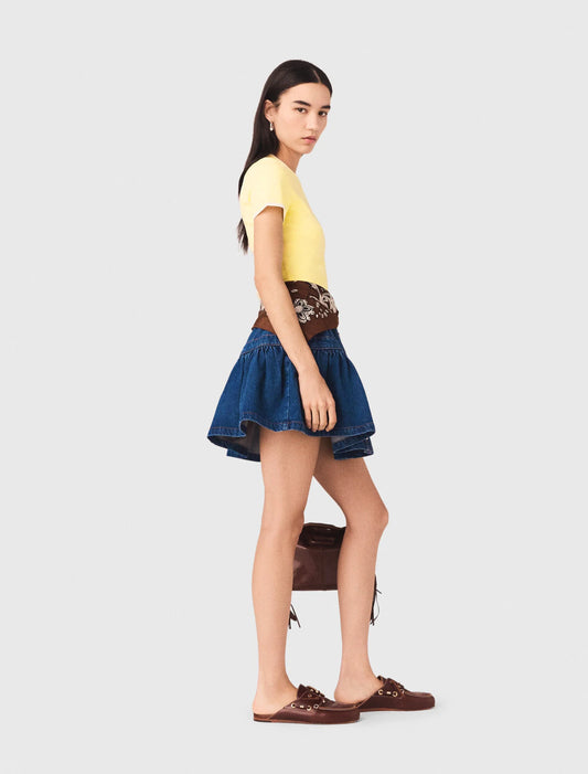 Round Back Cut-Out Jumper Pale Yellow