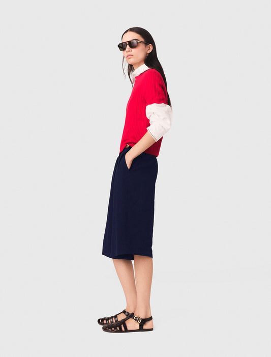 Round-Neck Jumper Red