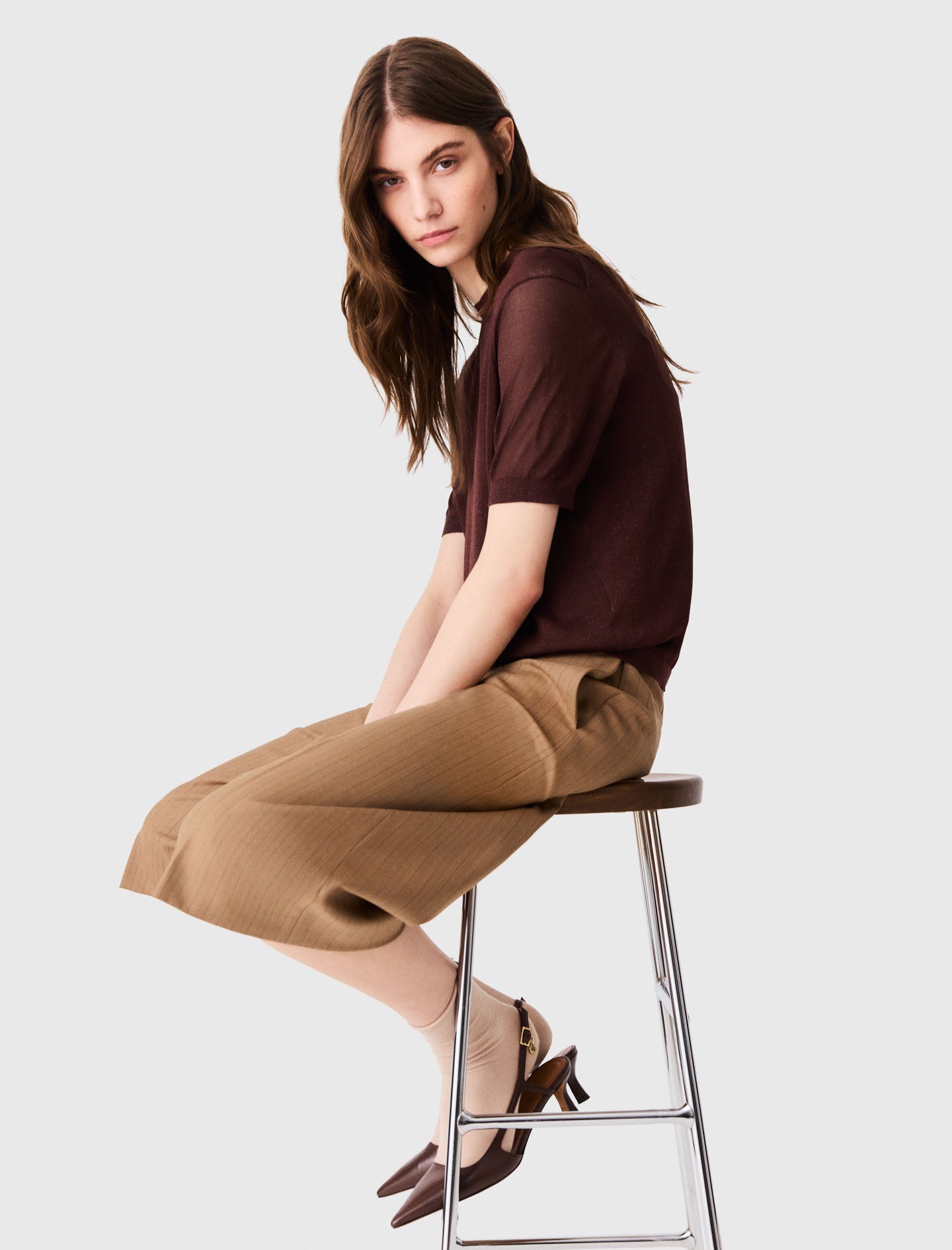 2-in-1 jumper Brown