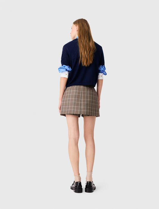 Tonal rhinestone jumper Navy