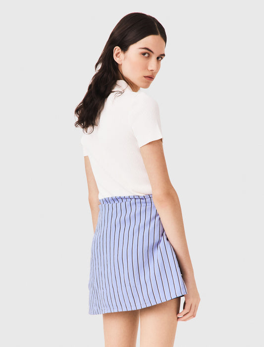 Short-sleeved polo with pockets Ecru