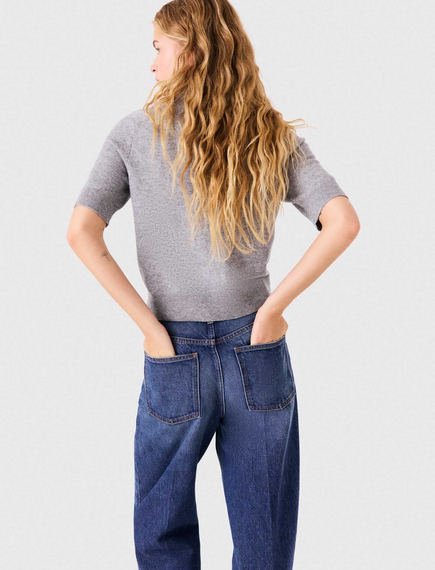 Jumper with twilly Light Grey