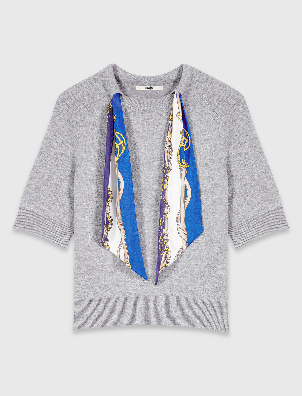 Jumper with twilly Light Grey