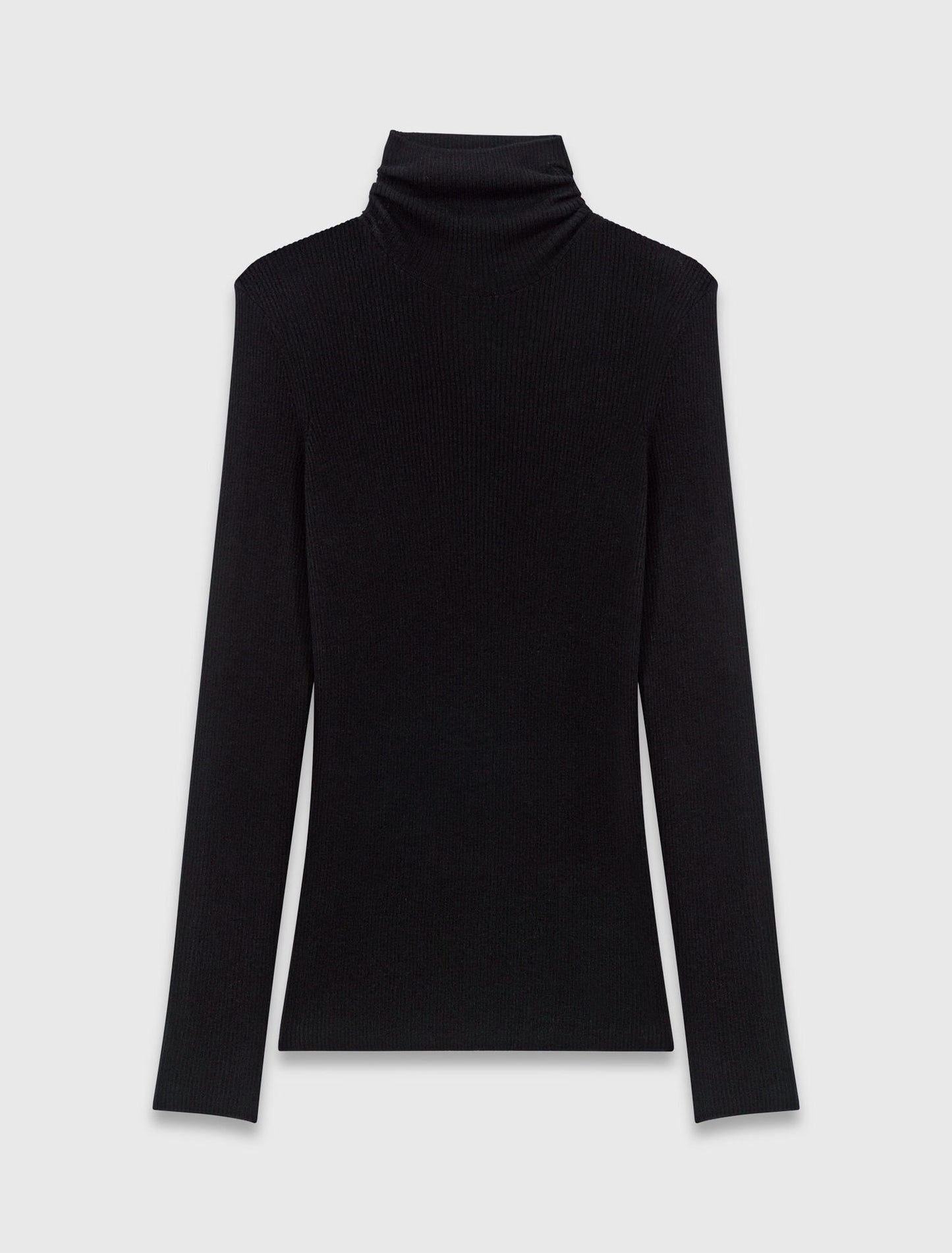 Second-skin high-neck jumper Black