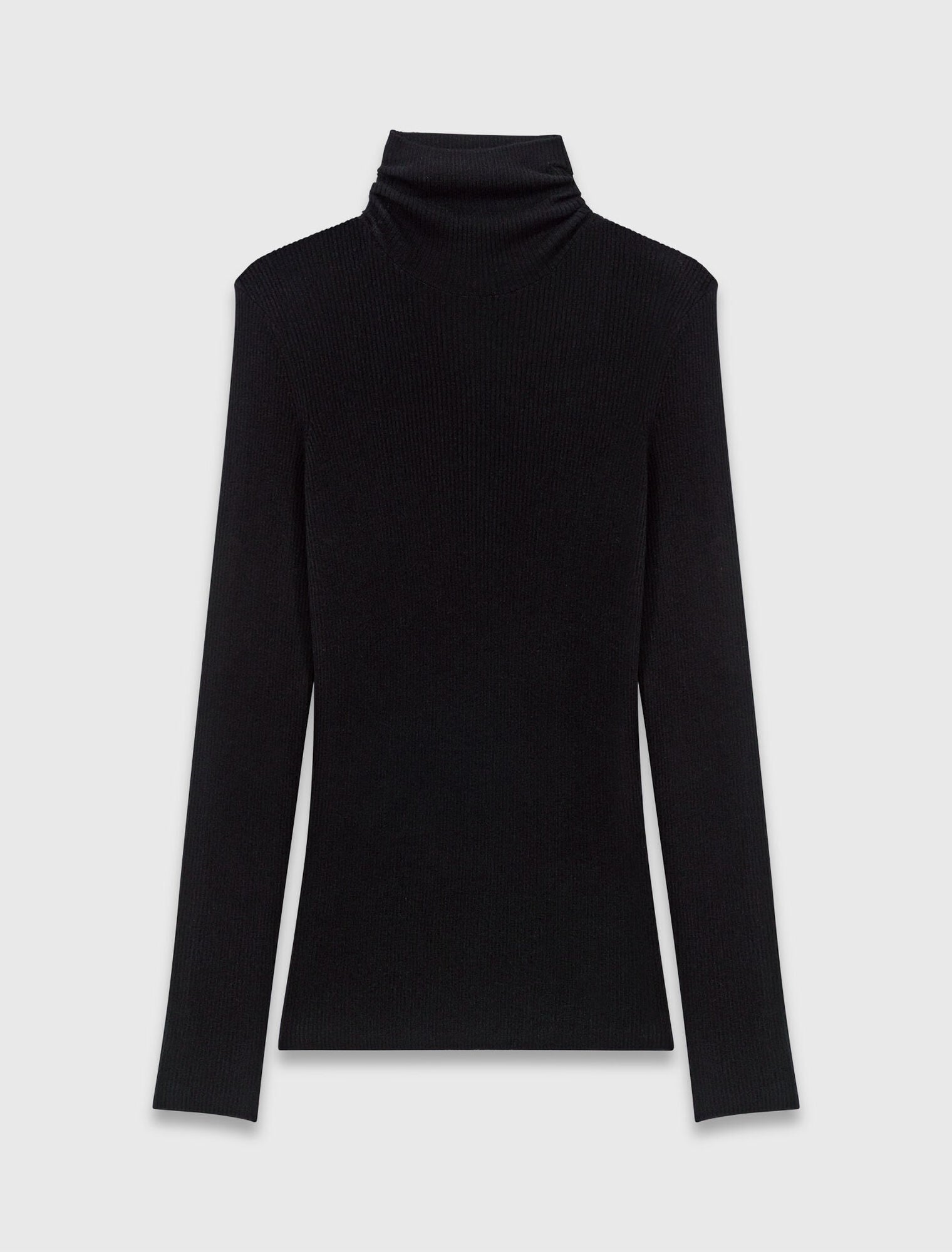 Second-skin high-neck jumper Black