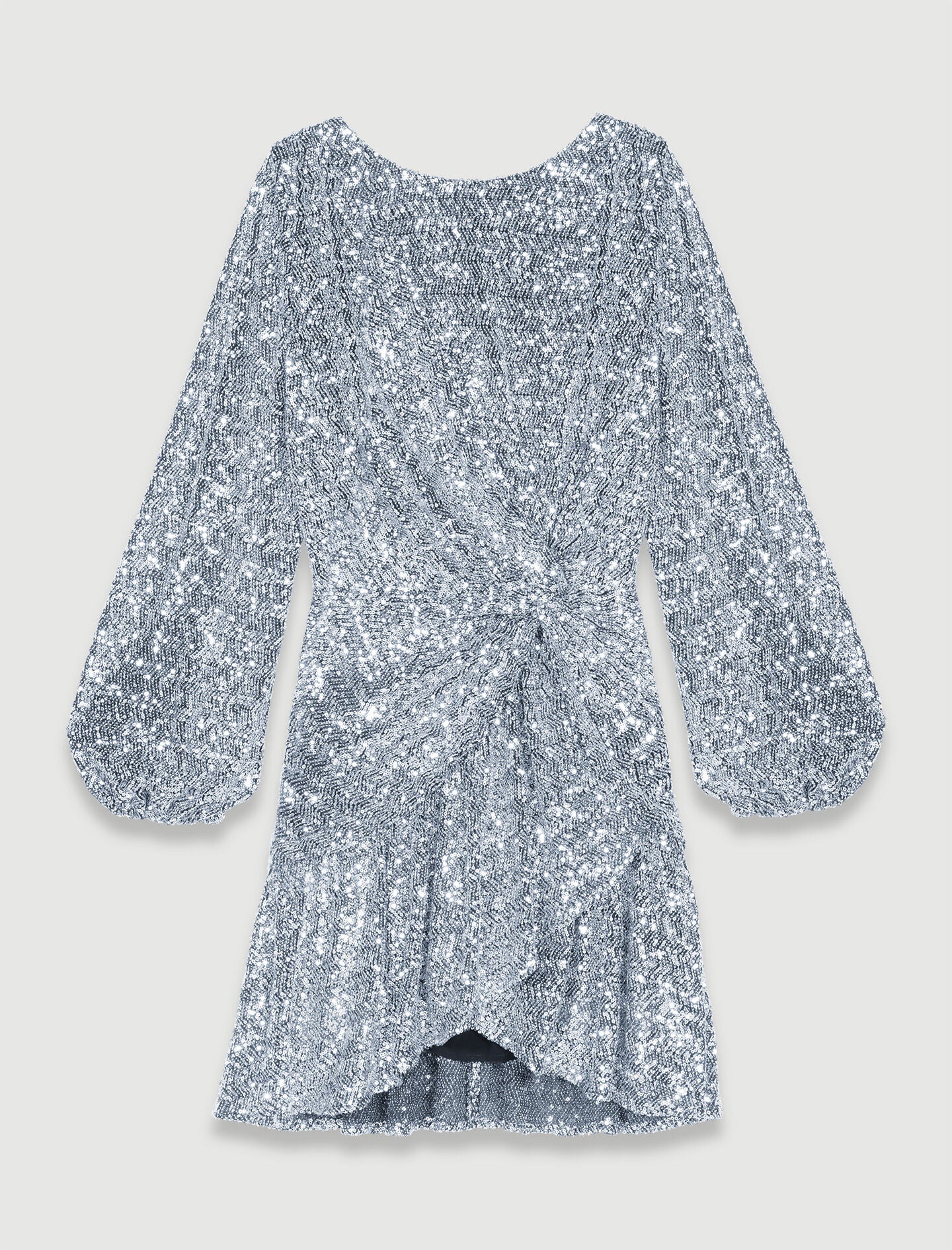 Silver-sequin dress
