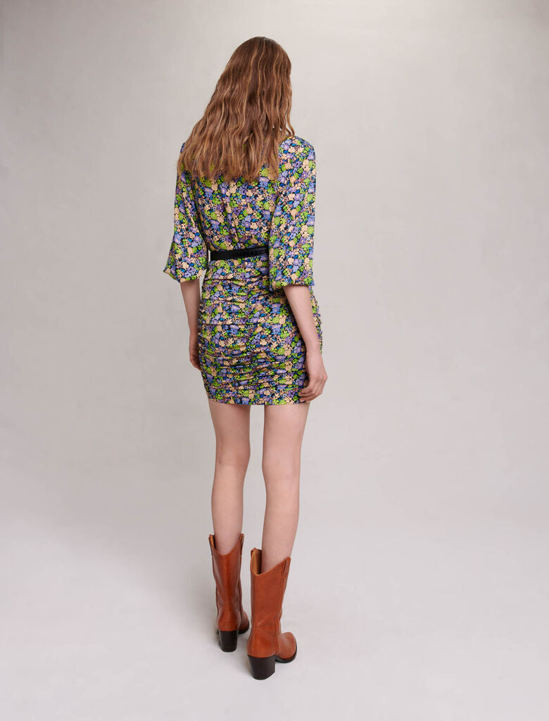 Primroses Multico Print Short dress with floral print