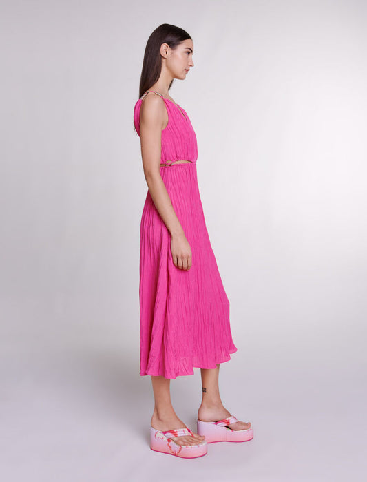 Openwork midi dress