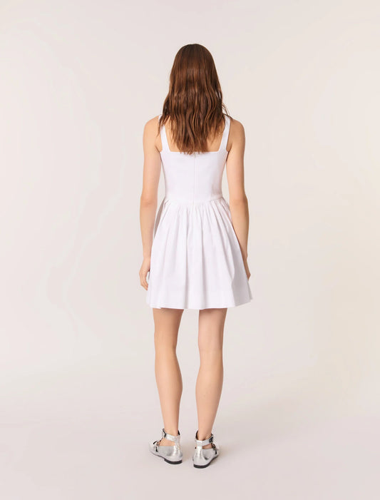 White-Short cotton dress