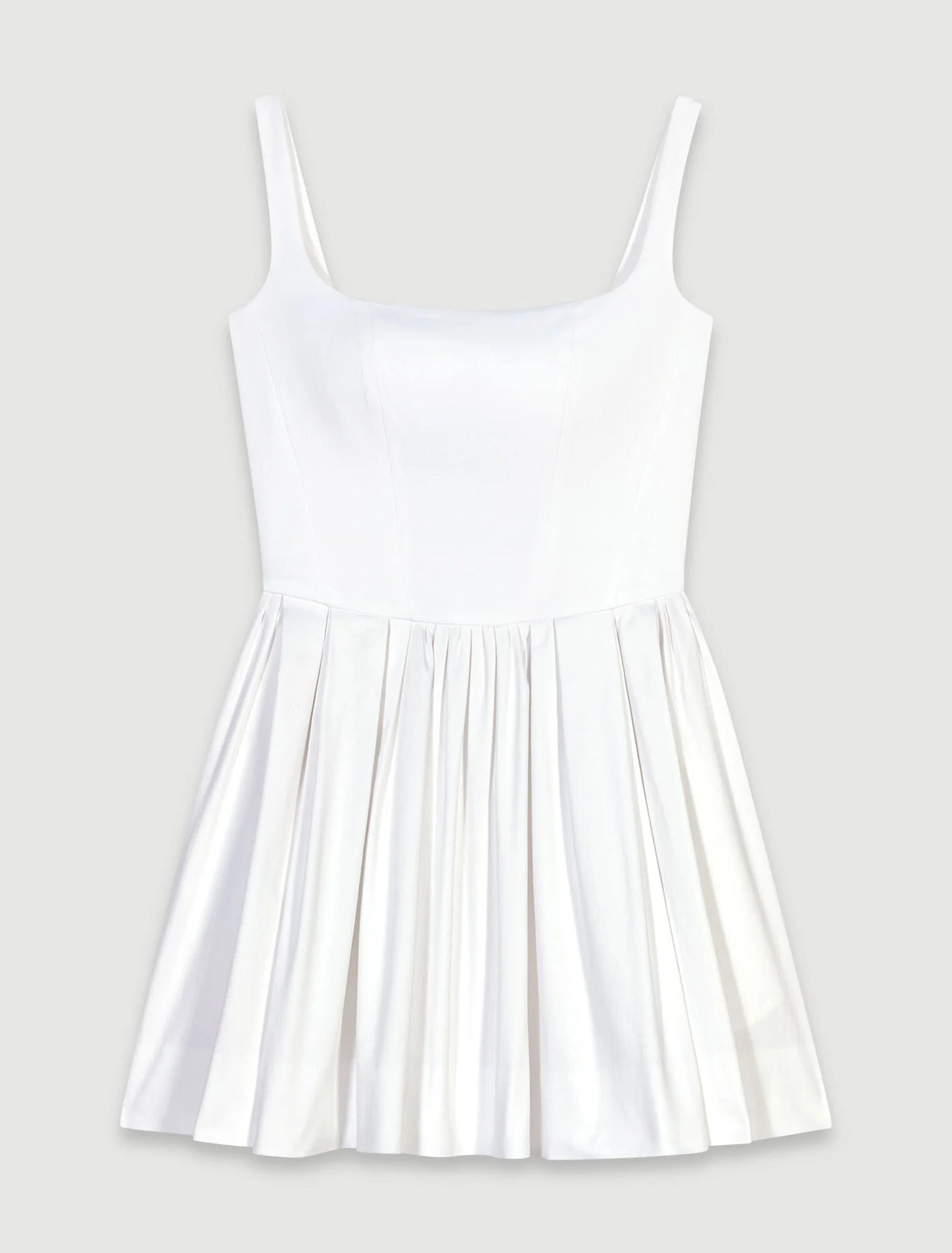 White-Short cotton dress