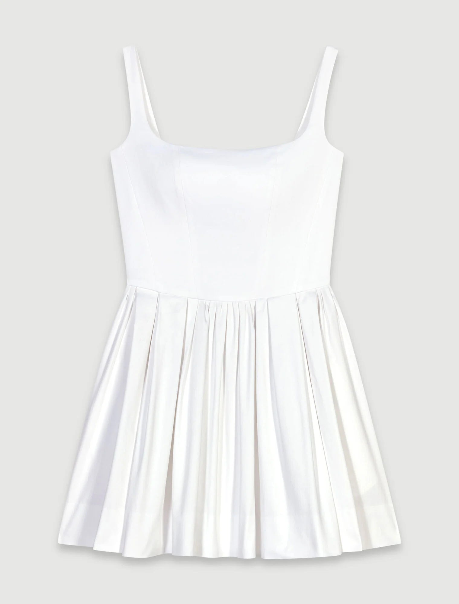 White-Short cotton dress