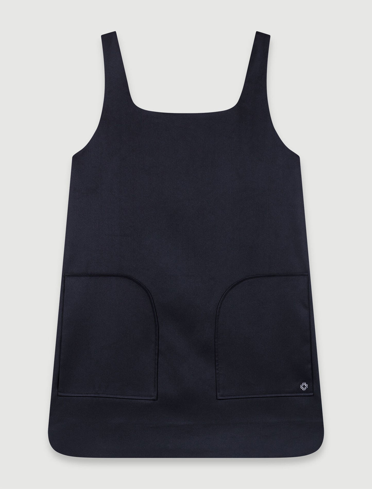Black   Satin pinafore dress