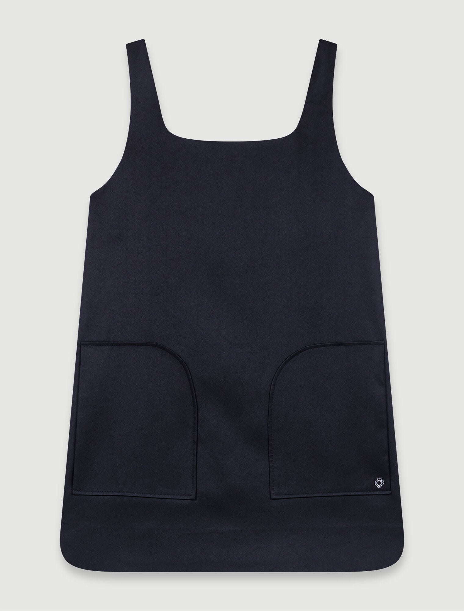 Black   Satin pinafore dress