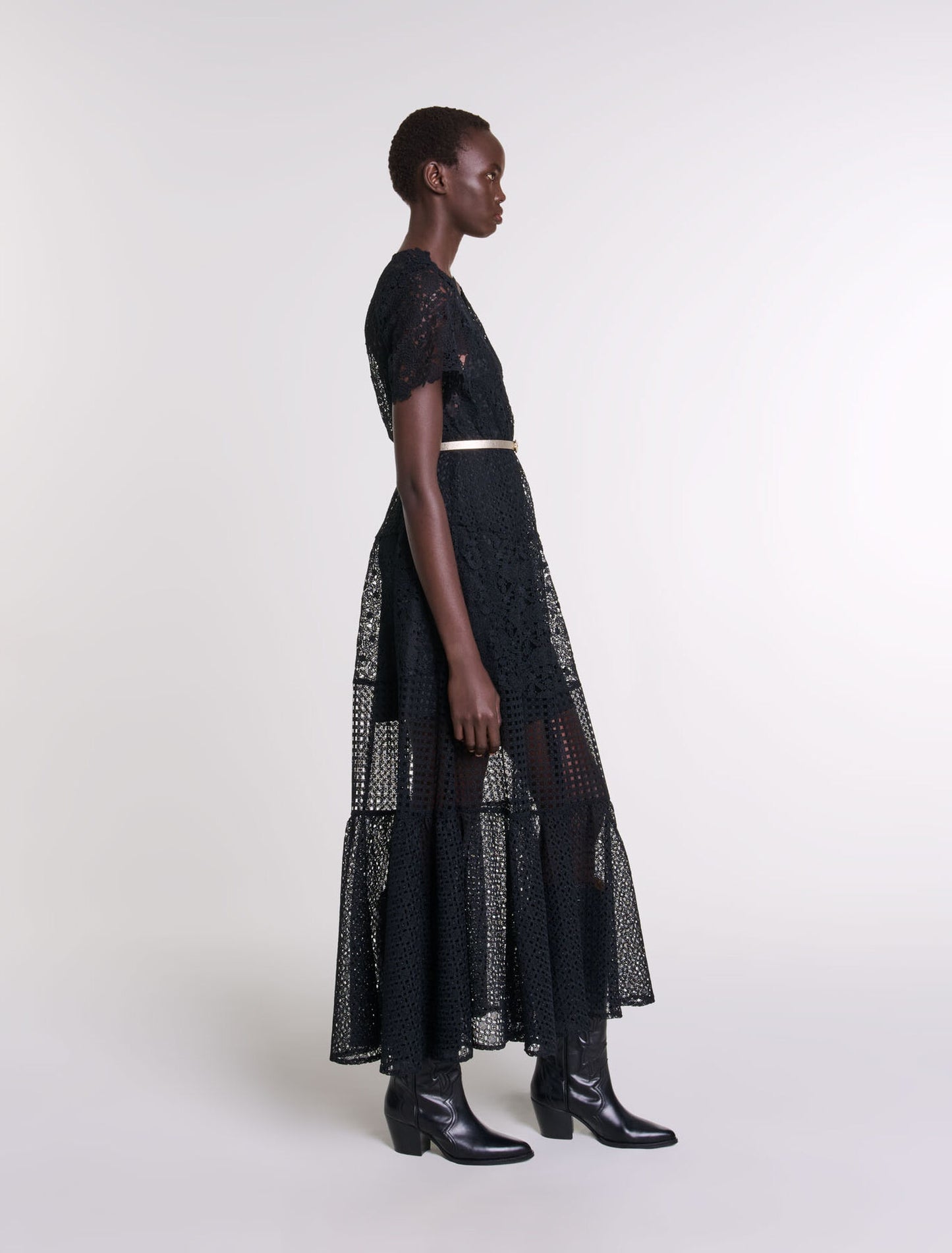 Black  -Lace Maxi Dress
