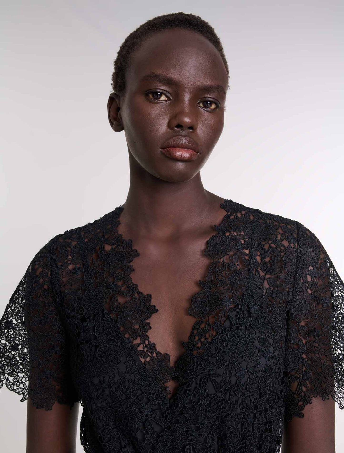 Black  -Lace Maxi Dress