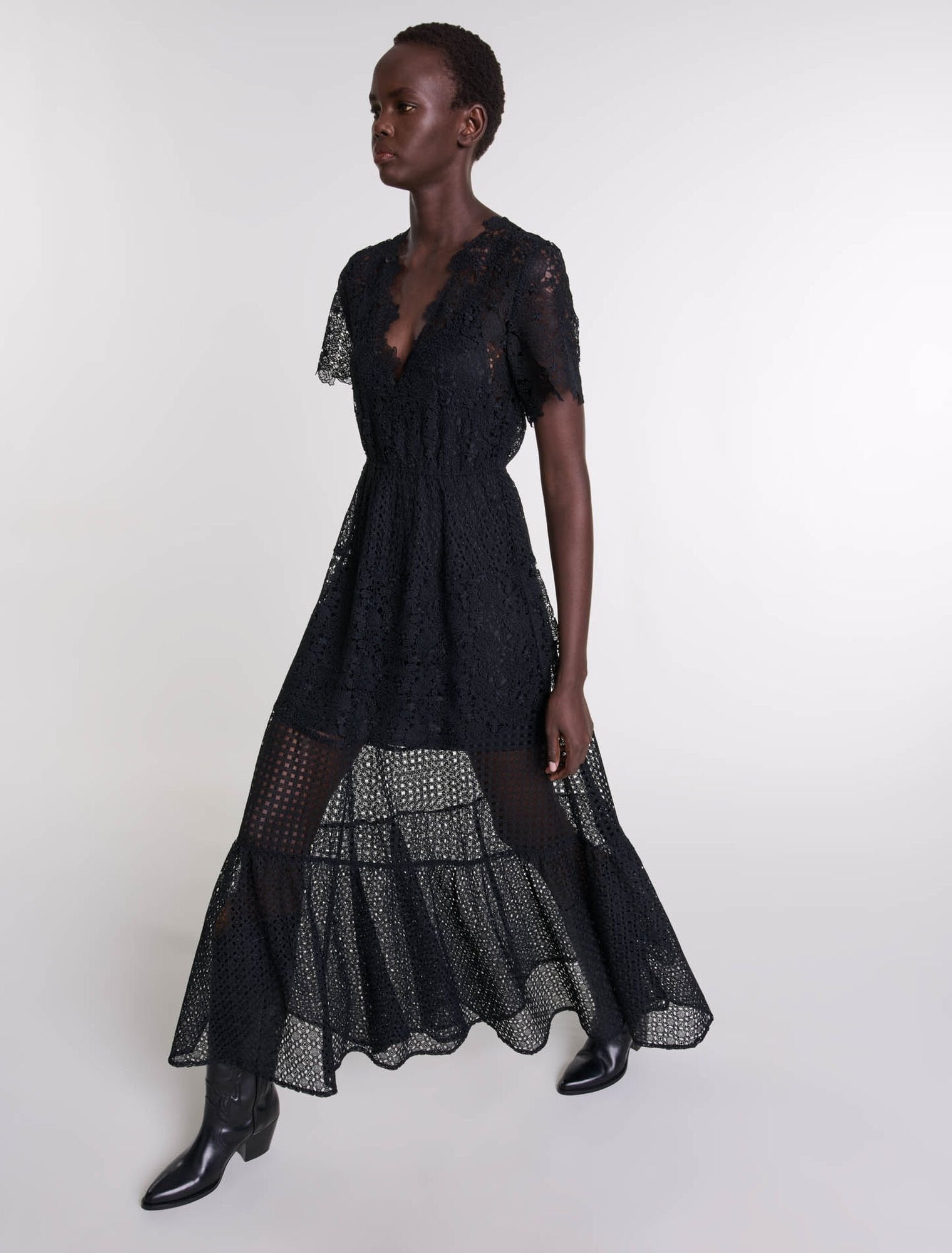 Black  -Lace Maxi Dress