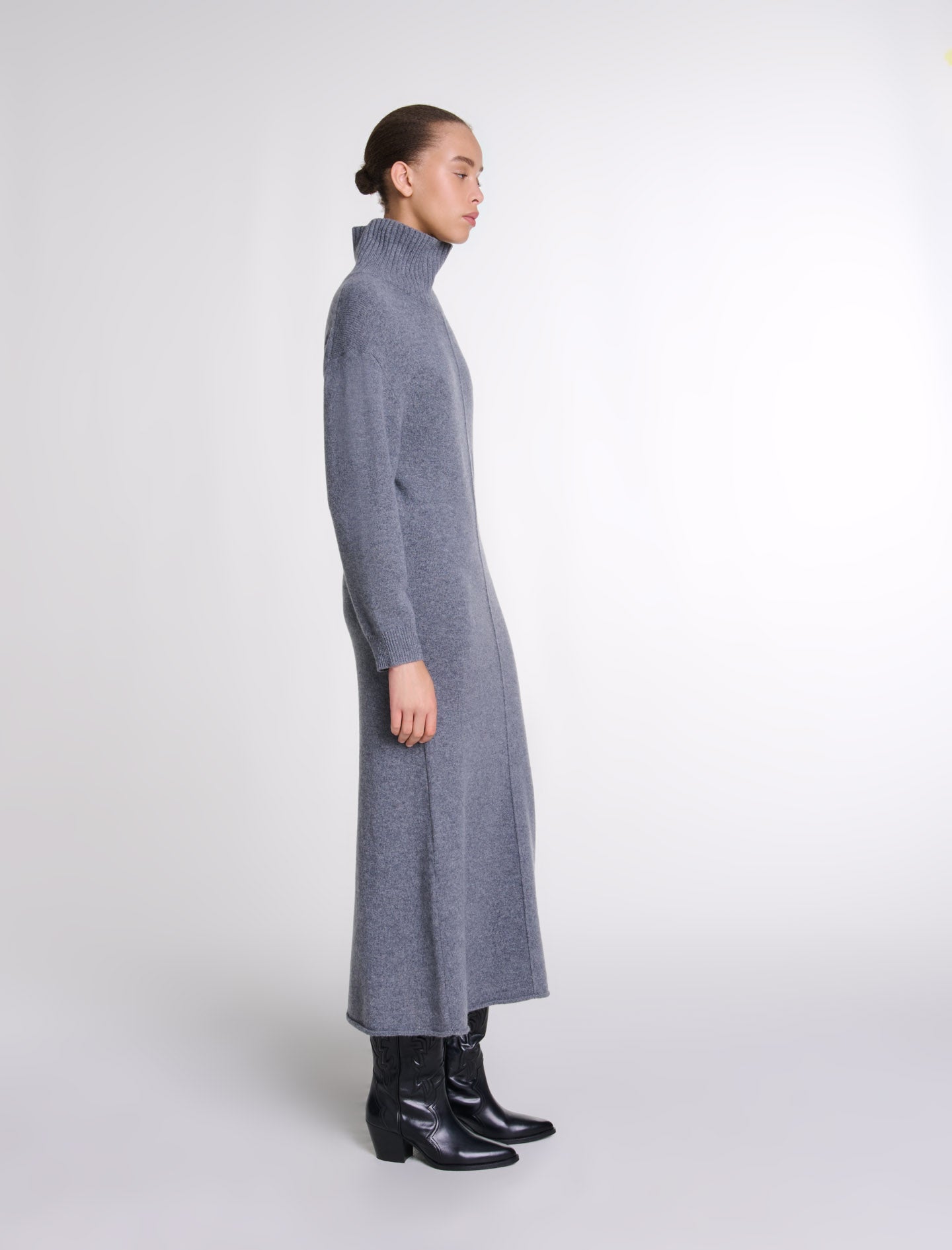 Grey   Knit maxi dress