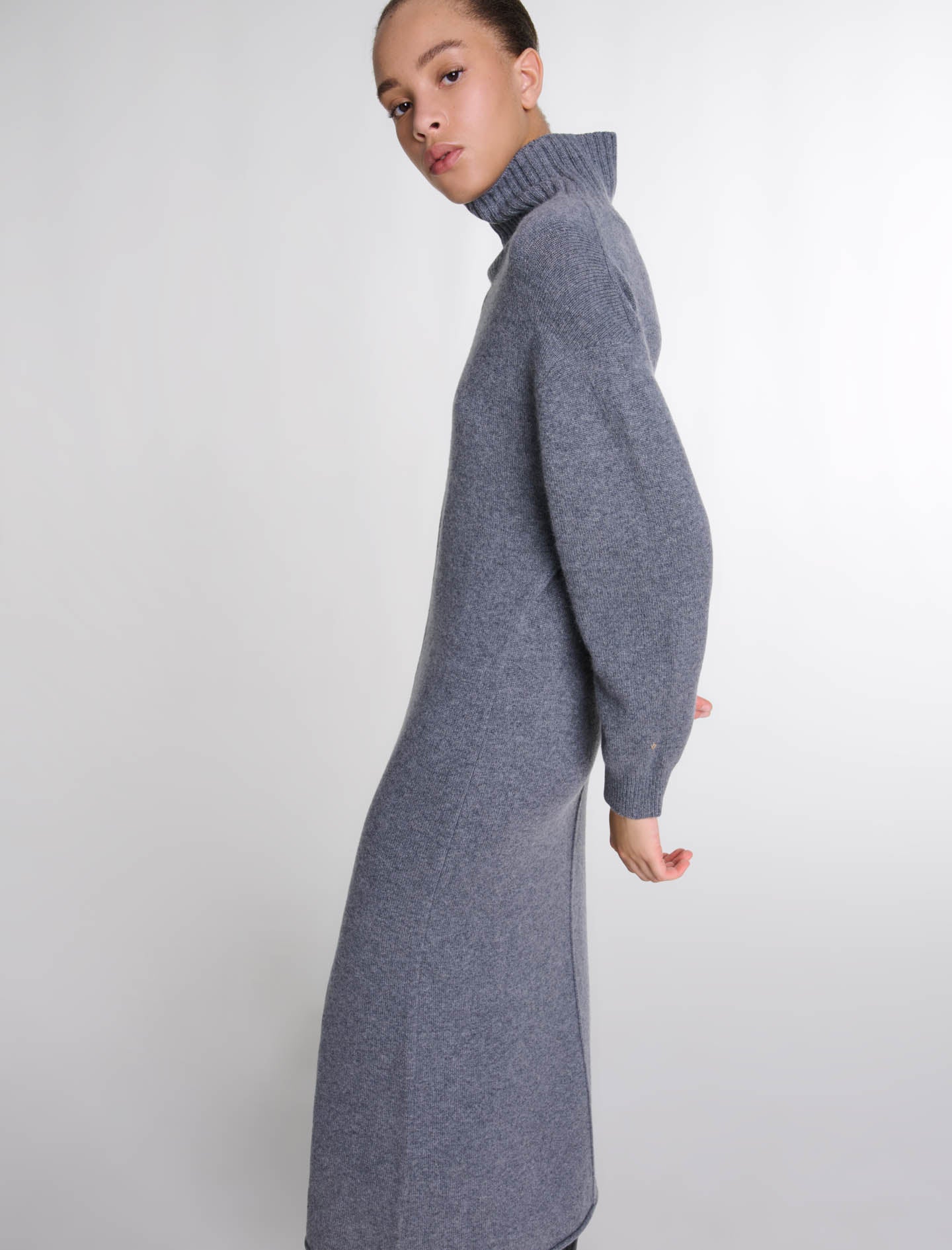 Grey   Knit maxi dress