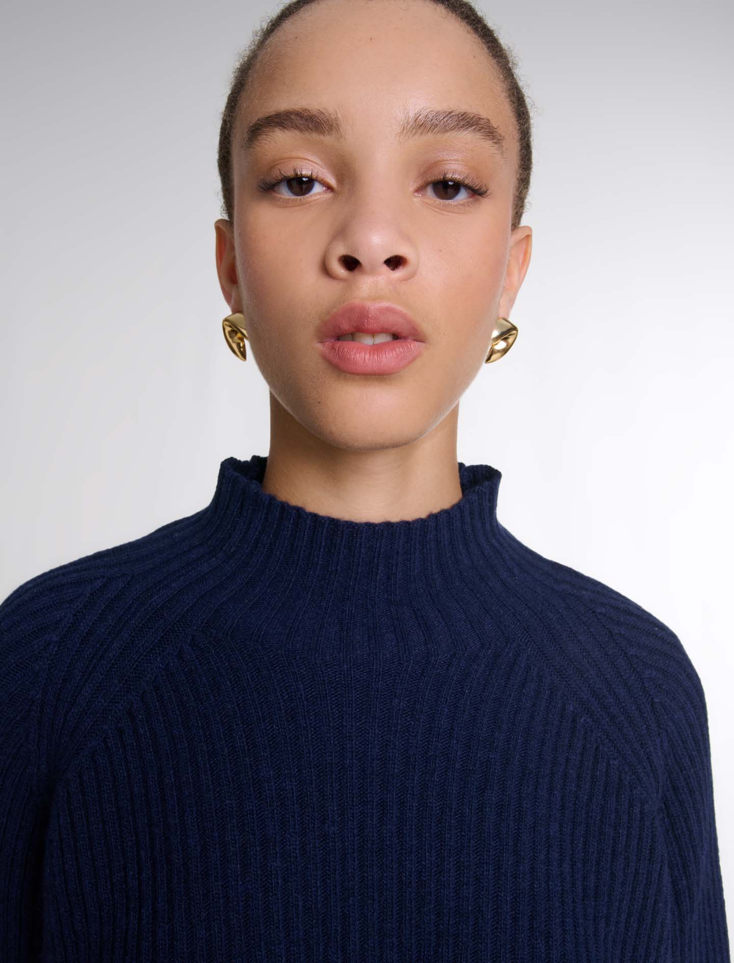 Navy   Knit 2-in-2 short dress