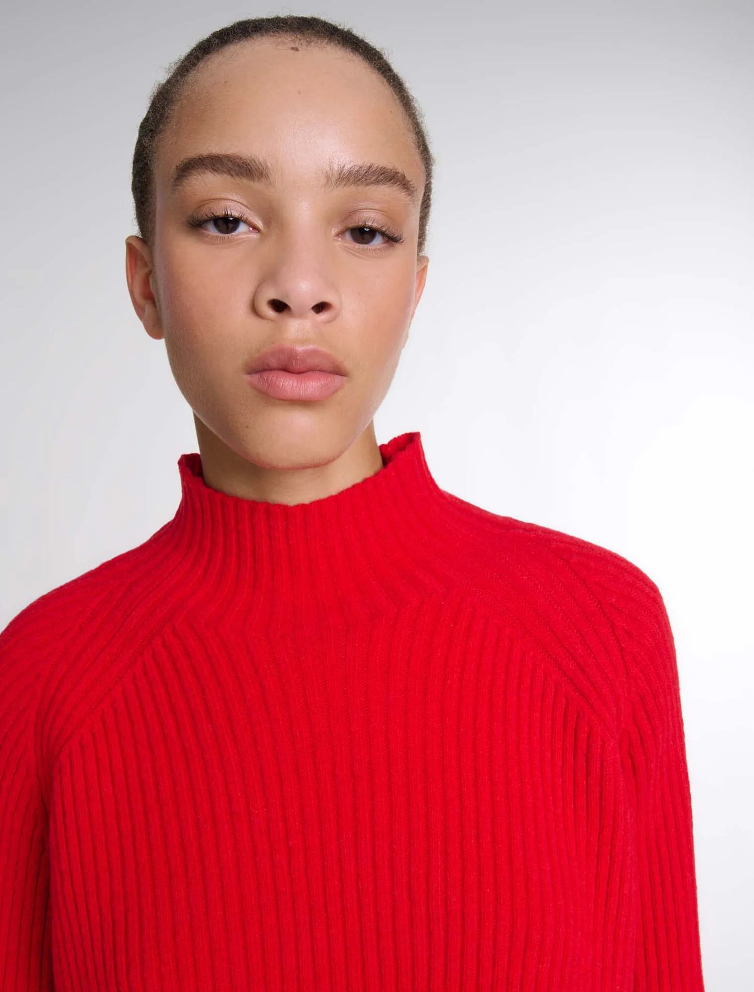 Red  -Knit 2-in-2 short dress