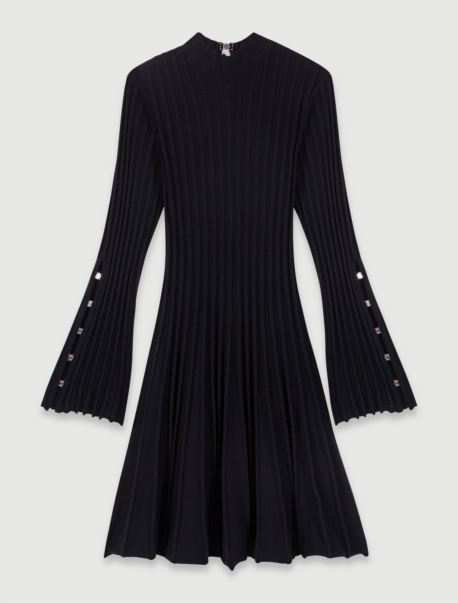 Black  -Short Knit Dress