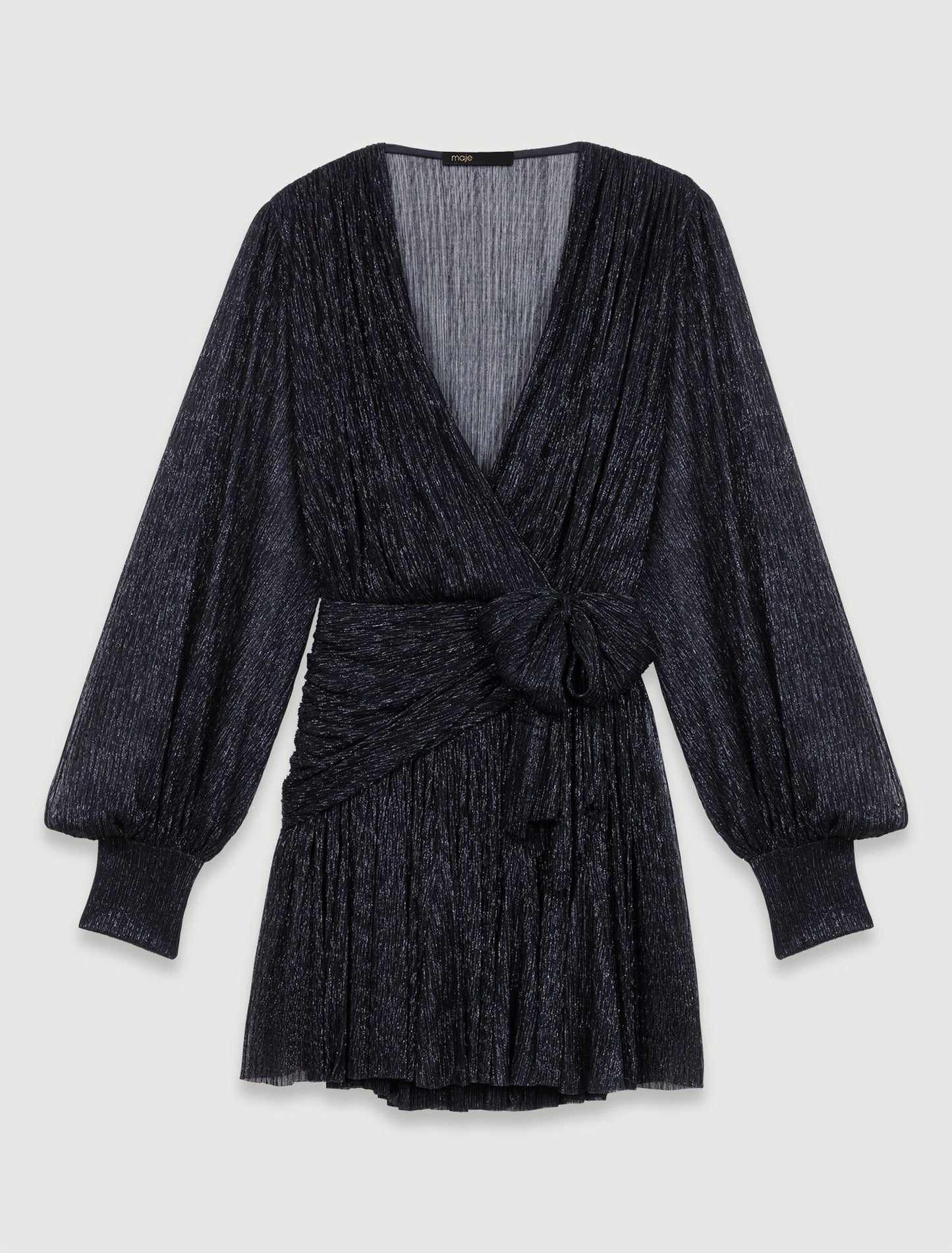 Black-Short lamé dress