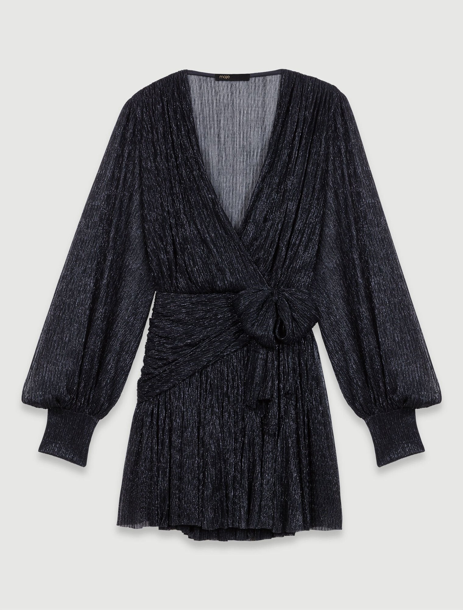 Black-Short lamé dress