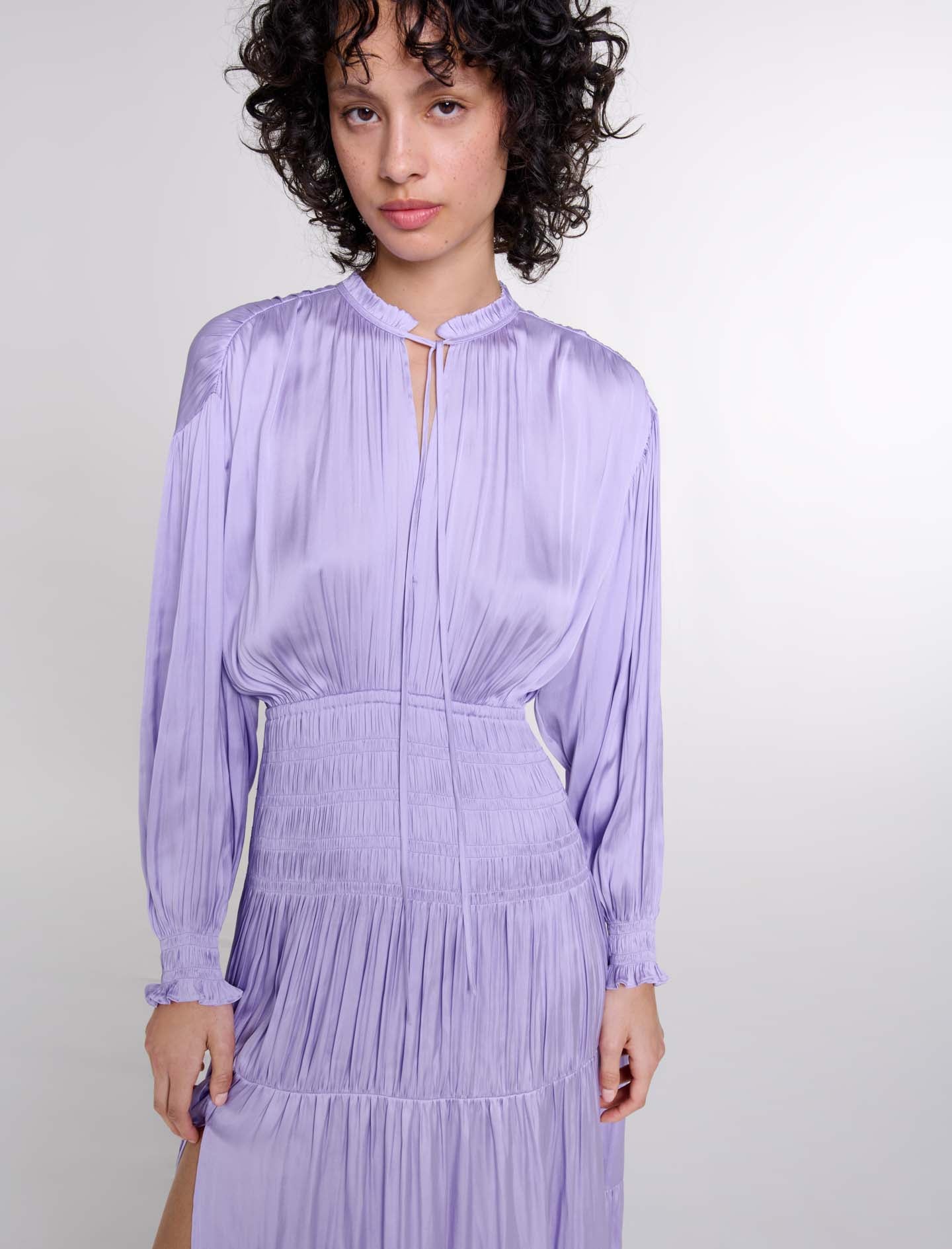Parma Violet featured-Satin-look maxi dress