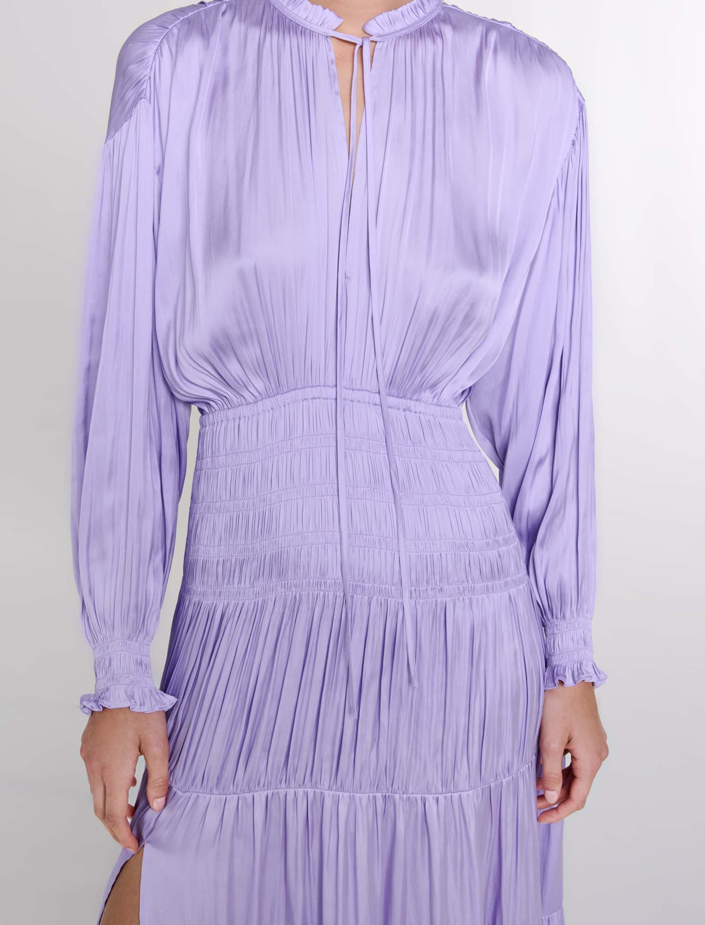 Parma Violet  -Satin-look maxi dress
