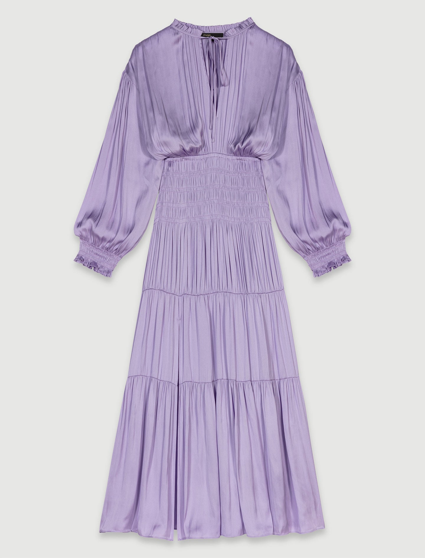 Parma Violet  -Satin-look maxi dress