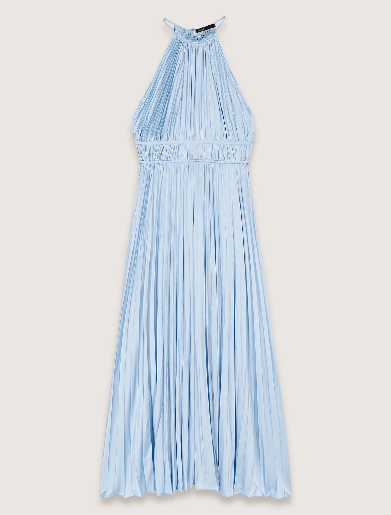 Blue Sky-Pleated maxi dress