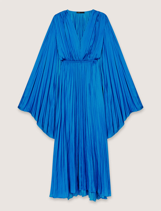 Blue Long Satiny Dress