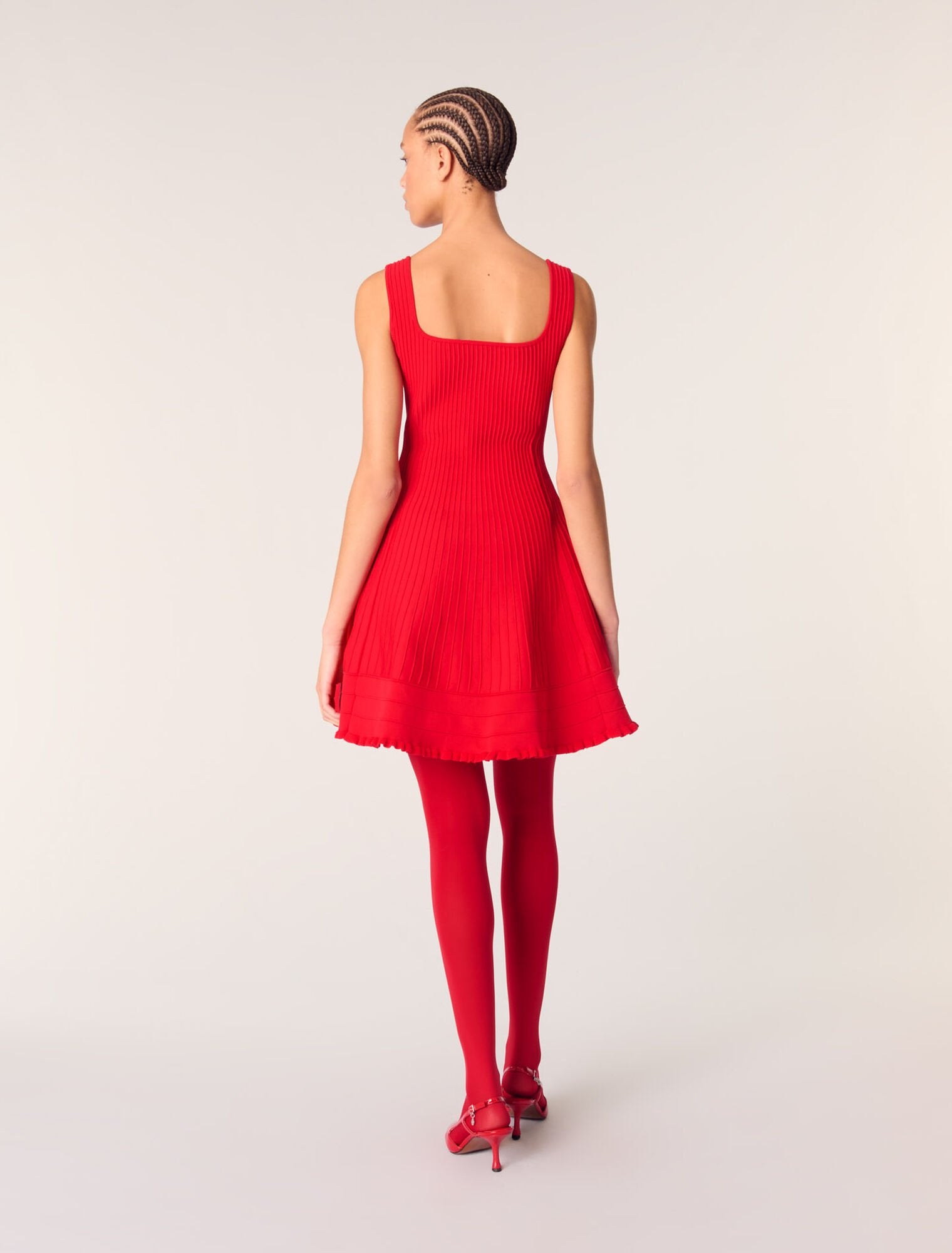 正規maje 赤 ミニワンピース 半袖 Buy Short Knit Dress Online in Dubai | Maje UAE