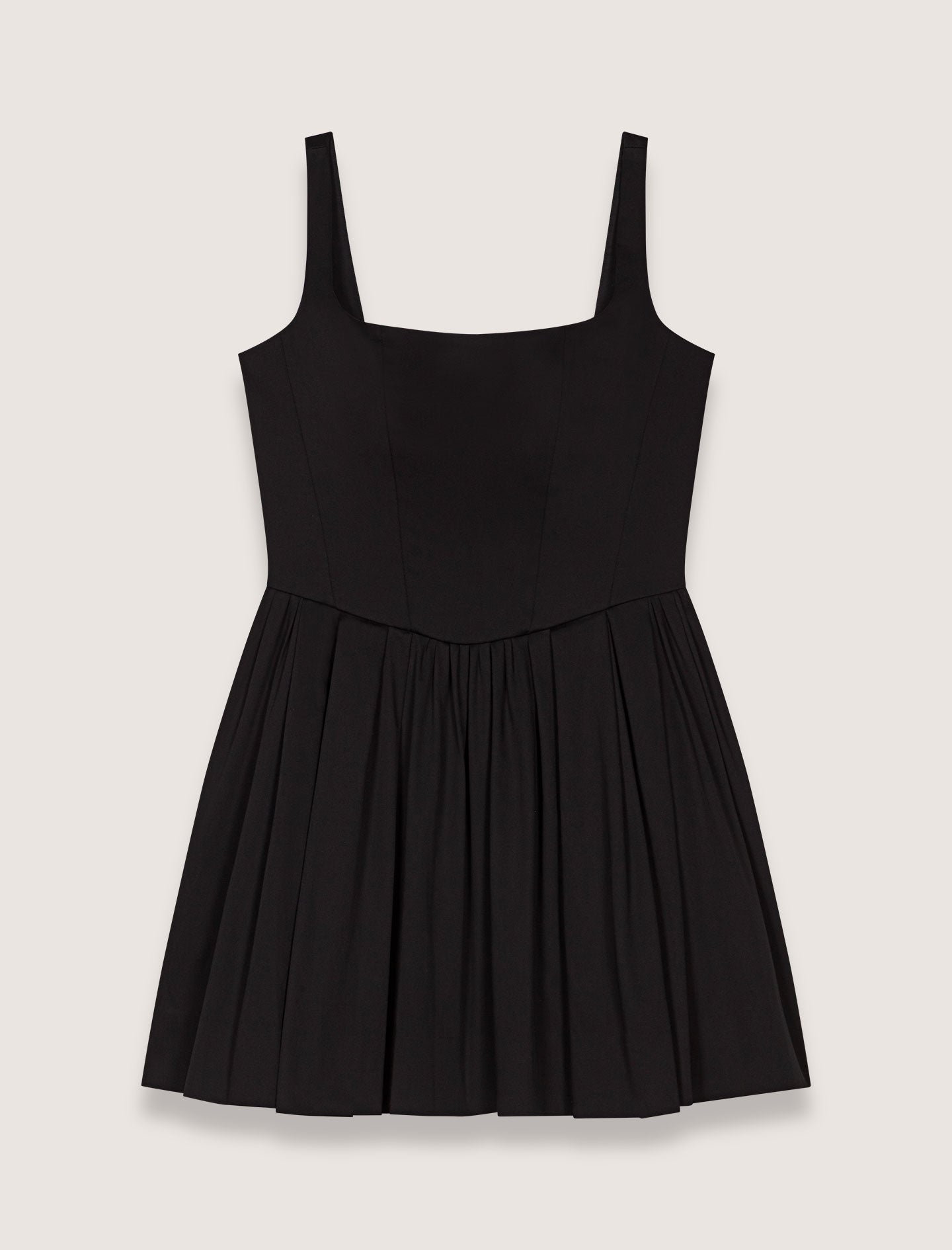 Black-Short cotton dress