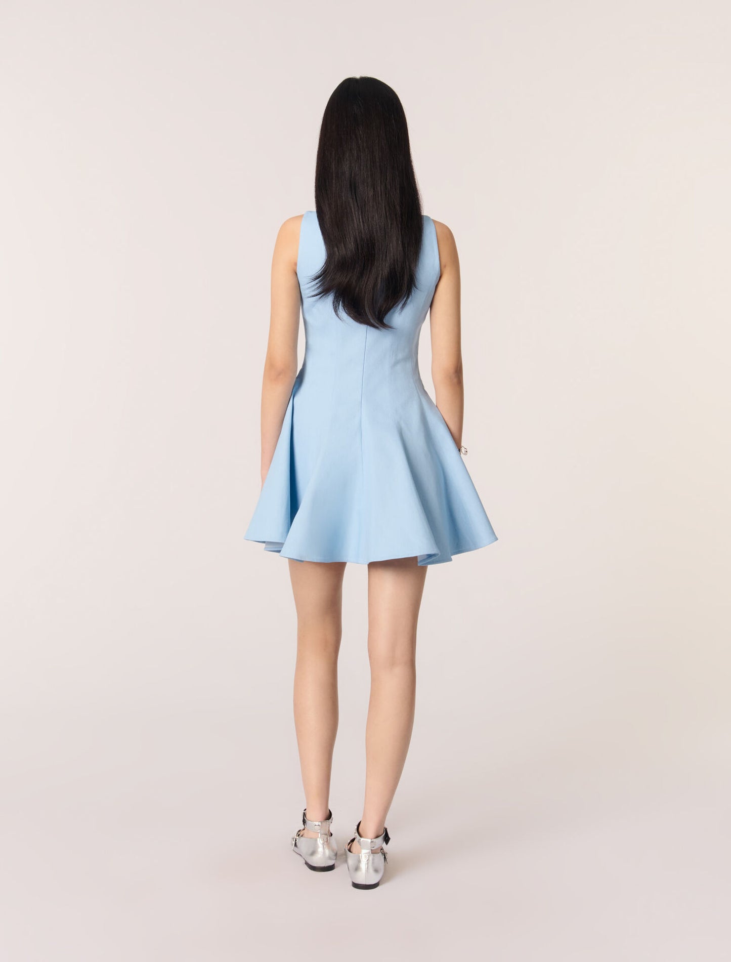 Blue Sky Short flared cotton dress