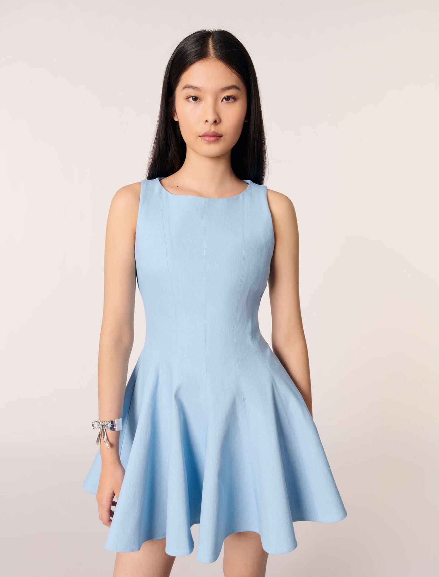 Blue Sky Short flared cotton dress