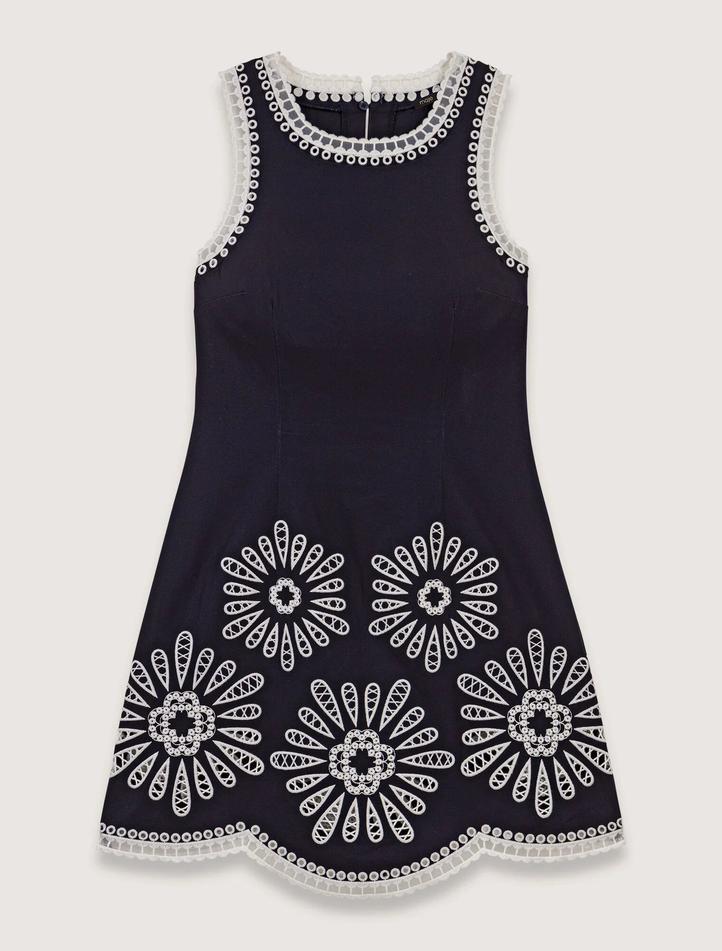 Buy Short Dress With Crochet Details Online in Dubai
