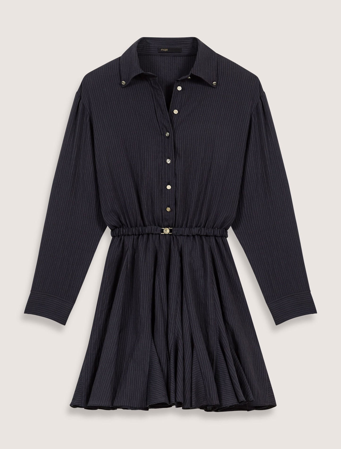 Navy-Short crepe dress