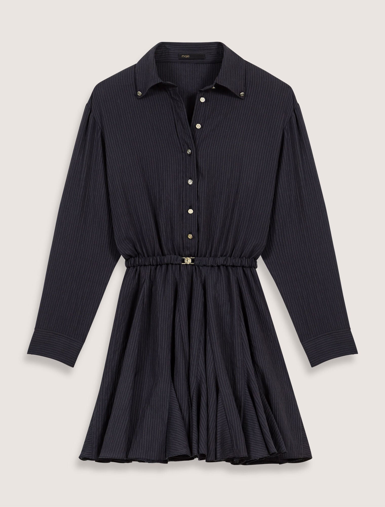 Navy-Short crepe dress