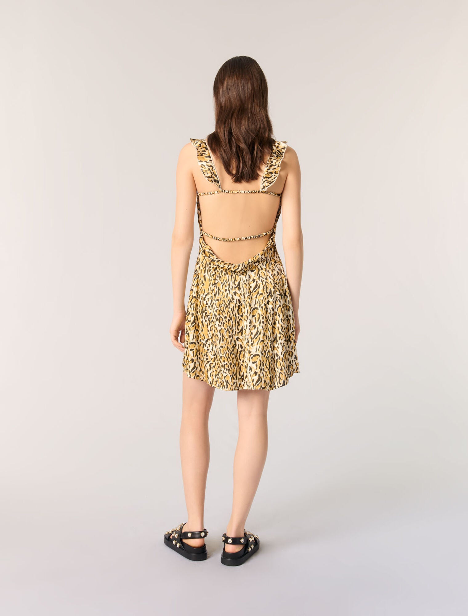 Leopard Print-Leopard Print Short Dress