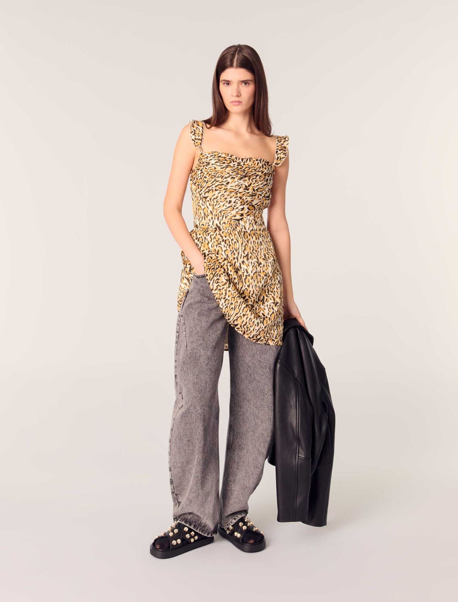 Leopard Print-Leopard Print Short Dress