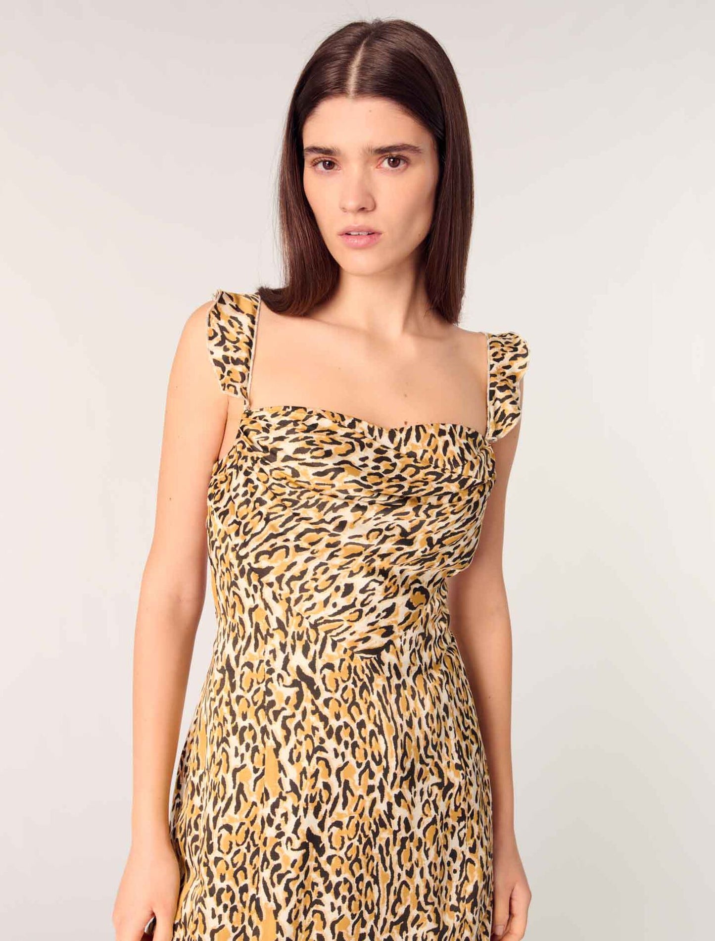 Leopard Print-Leopard Print Short Dress