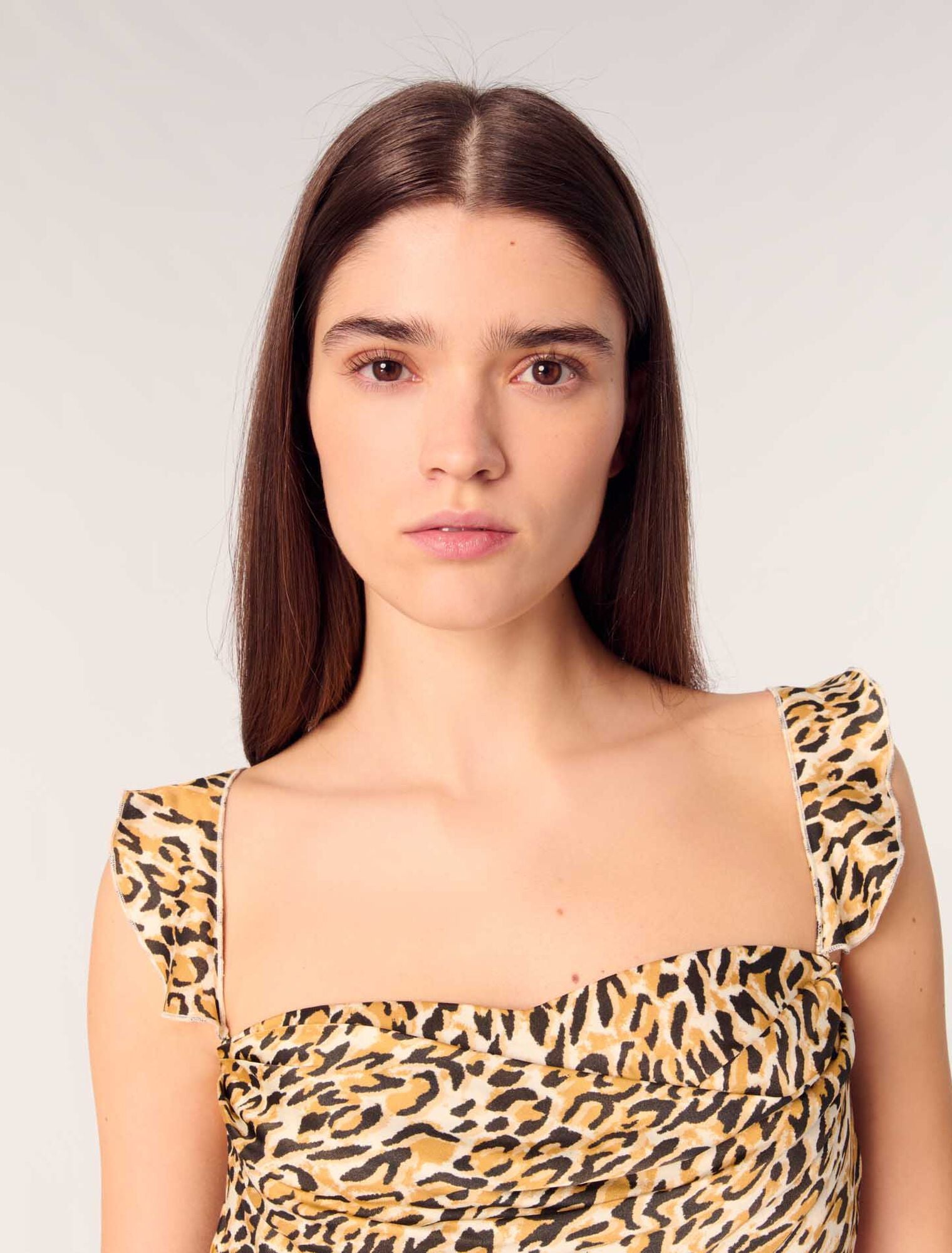 Leopard Print-Leopard Print Short Dress